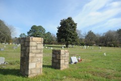 Hillcrest Cemetery pillars (before restoration)